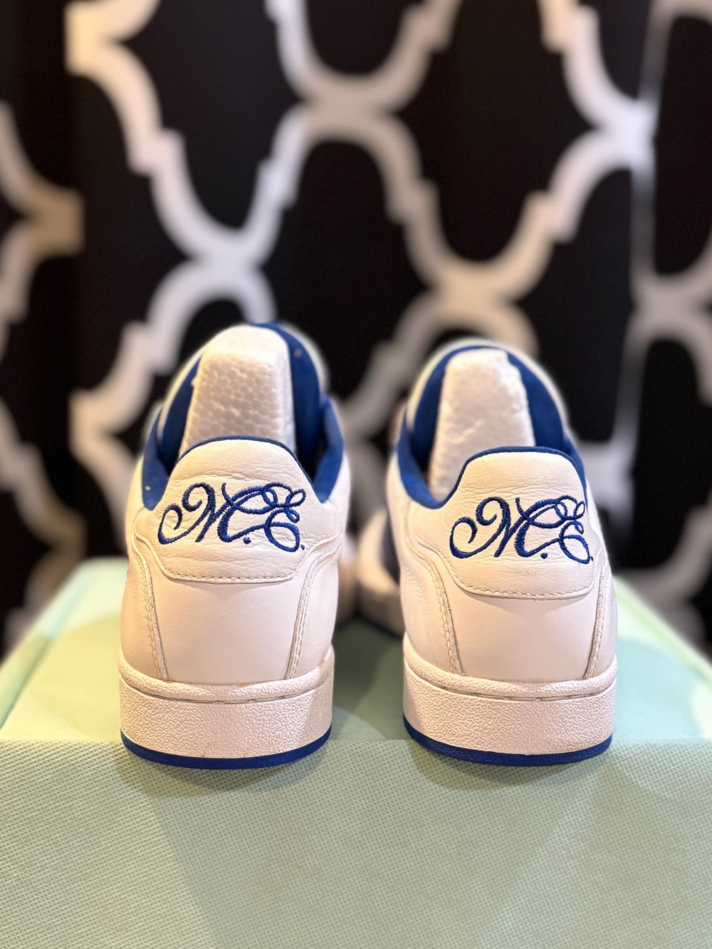 Adidas Respect M.E. Missy Elliott Sneakers White Blue Y2K Women’s SZ 8 - Picture 5 of 12